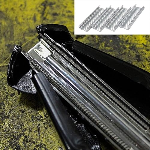 Miniatura 3 de Alicates de anillo de cerdo con 600 anillos de cerdo de acero galvanizado para ollas de cangrejo, jaulas, trampas, cercas, cubiertas de salchichas y