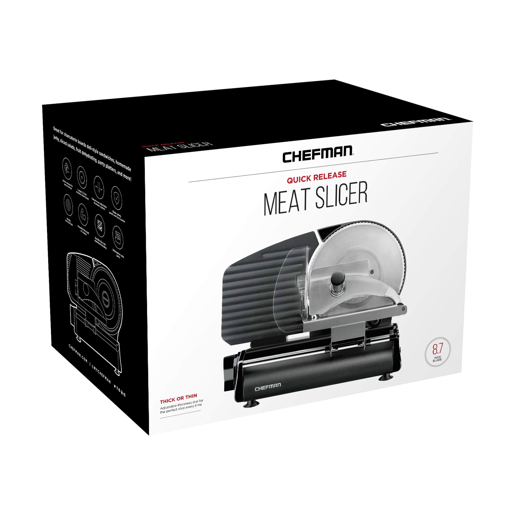 chefman quick release meat slicer