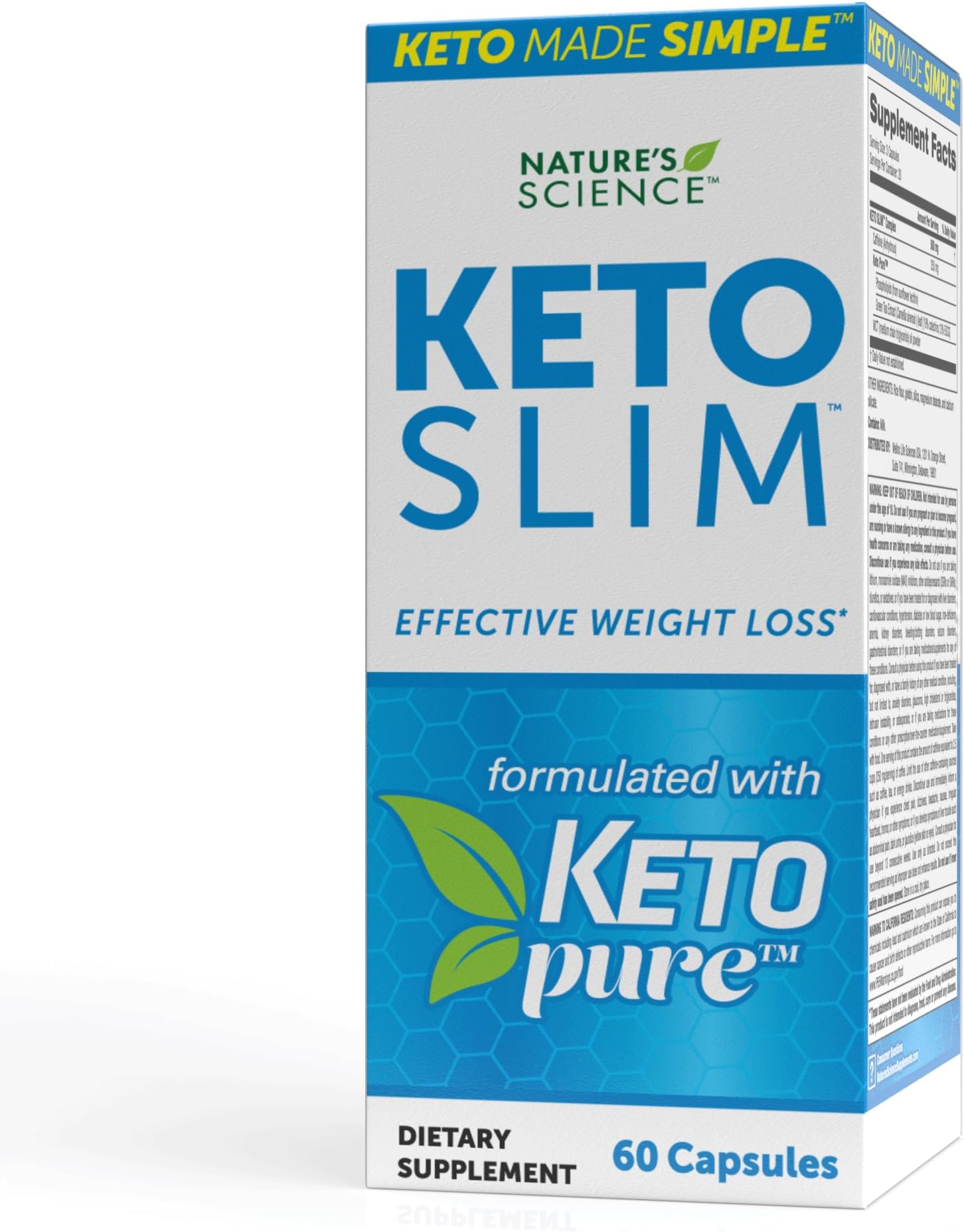Amazon.com: Nature's Science Keto Slim, 60ct : Health & Household