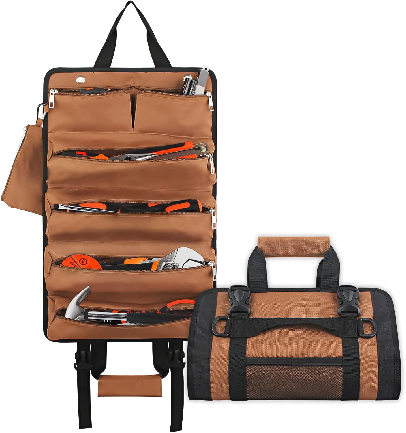 Tool Roll for Multi Tool Storage, Roll up Tool Organizer Made of 600D