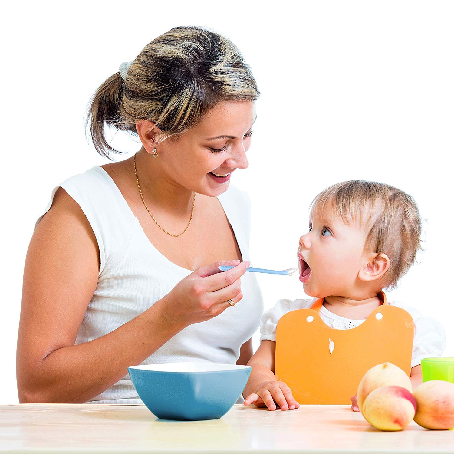 Chic Buddy Ultra Care Soft Tip And Easy Grip Silicone Baby Spoon Set, Bpa-Free - Led Weaning Spoon - Spoon Set For Kids,Silicone Spoon For Baby,Gentle On Gums, Easy-To-Hold,, 17 Cm 4