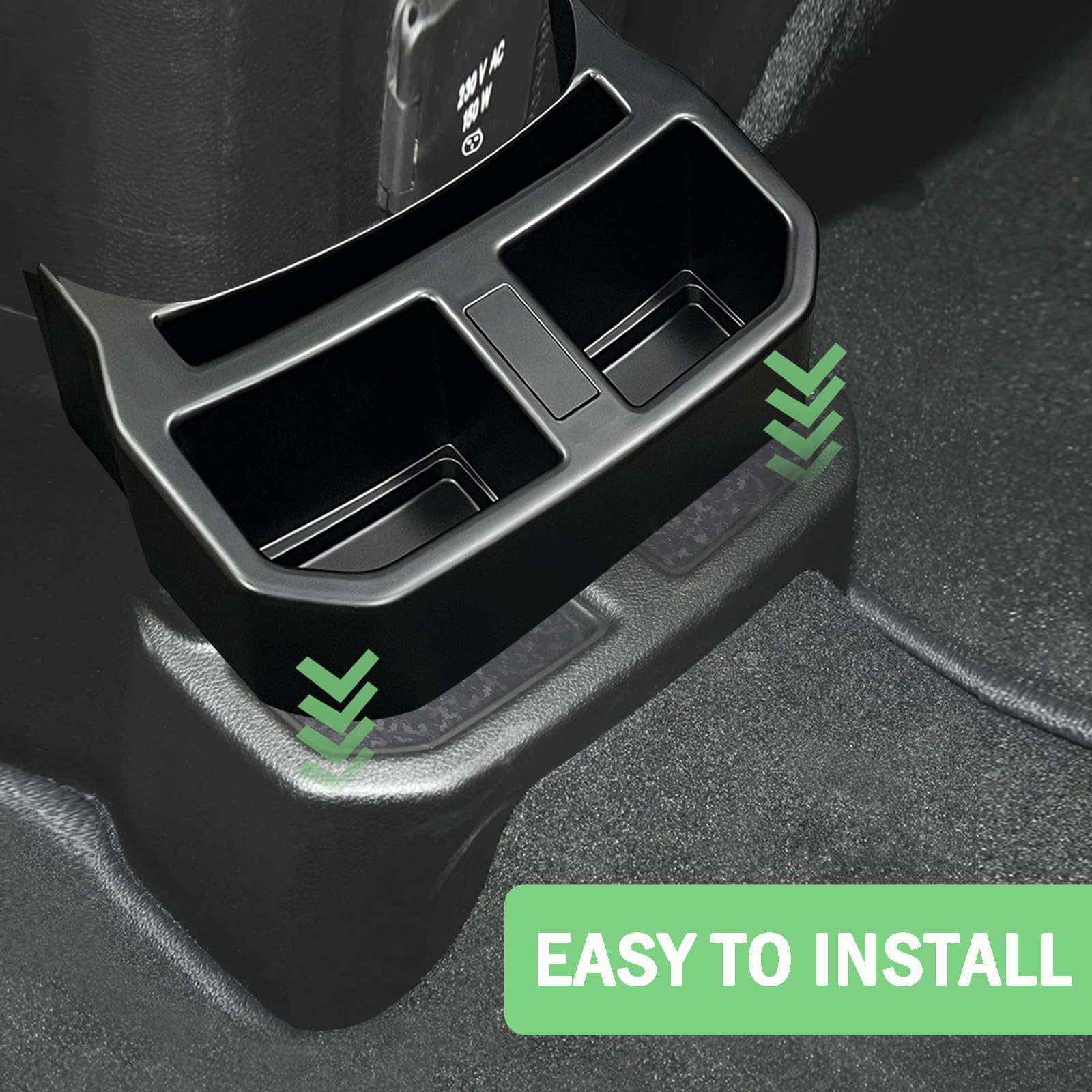 Rear Dual Cup Holder For Jeep Wrangler JL Removable