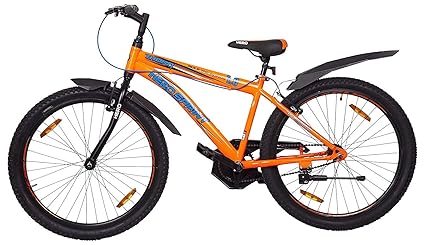 Hero Cycles Unisex Steel Sprint Thorn 24 Inches Single Speed Mountain Bike , Steel Frame , with Rigid Fork for Age Group (9 to 13 Years, Orange)