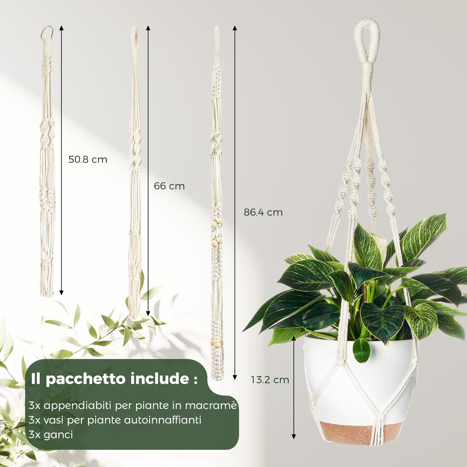 Bamworld Supporto Per Piante Con Luce LED A Spettro Completo E Timer - Design Tetto In Legno Carbonizzato - 3