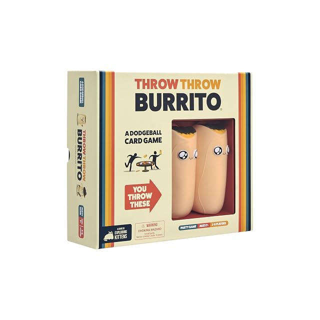 Exploding Kittens Throw Throw Burrito: by, 2-6 Players, 7+ Fast Card Game