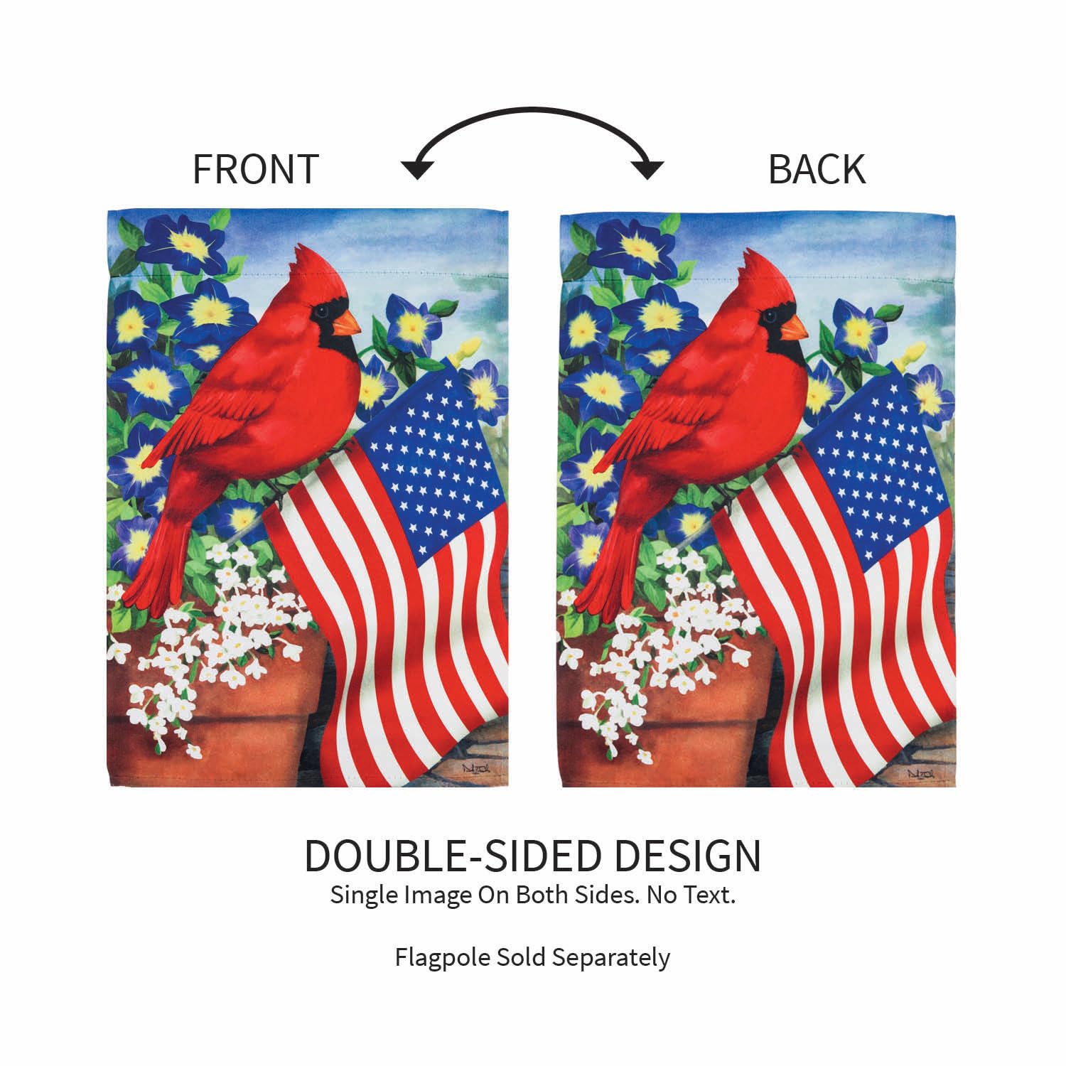 Amazon.com : Evergreen Patriotic Garden Flag 12x18 Double Sided