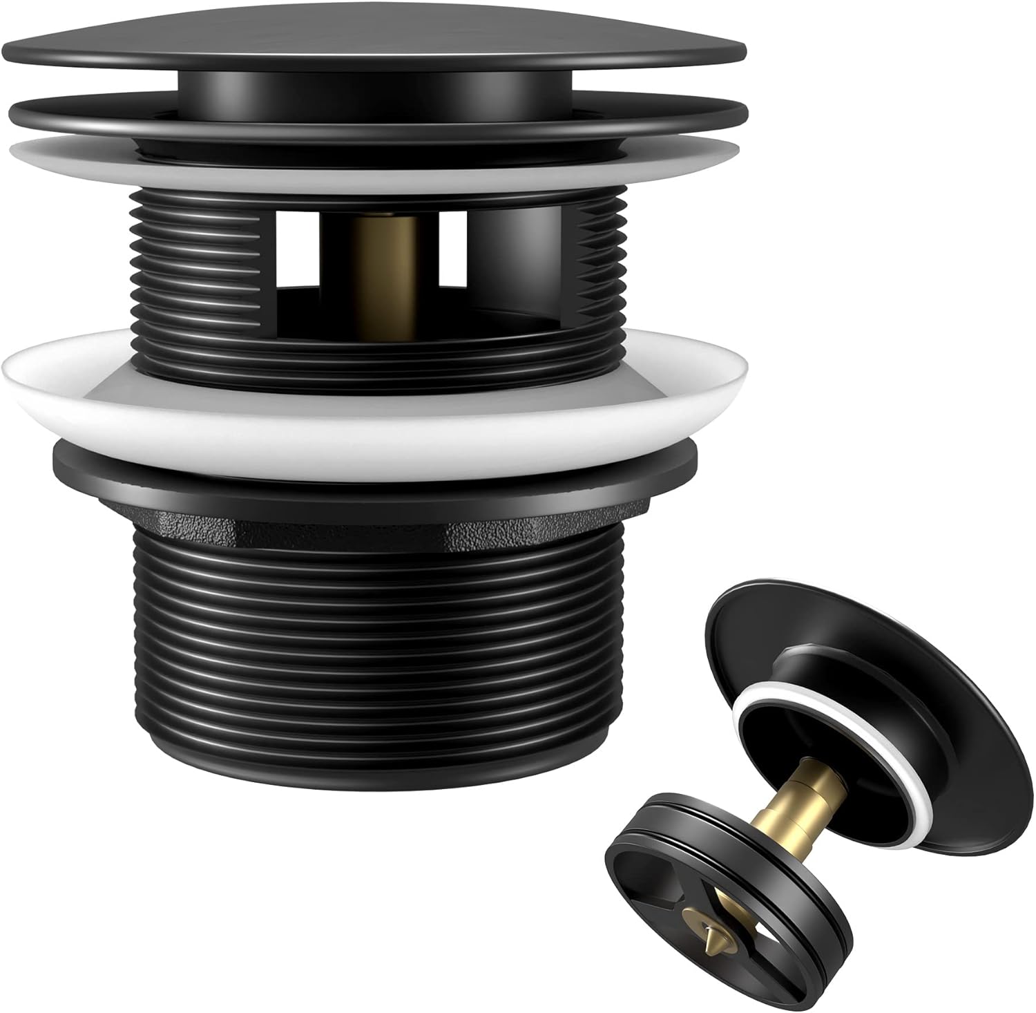 EXAKEY Freestanding Tub Drain Popup Bathtub Drain for Freestanding