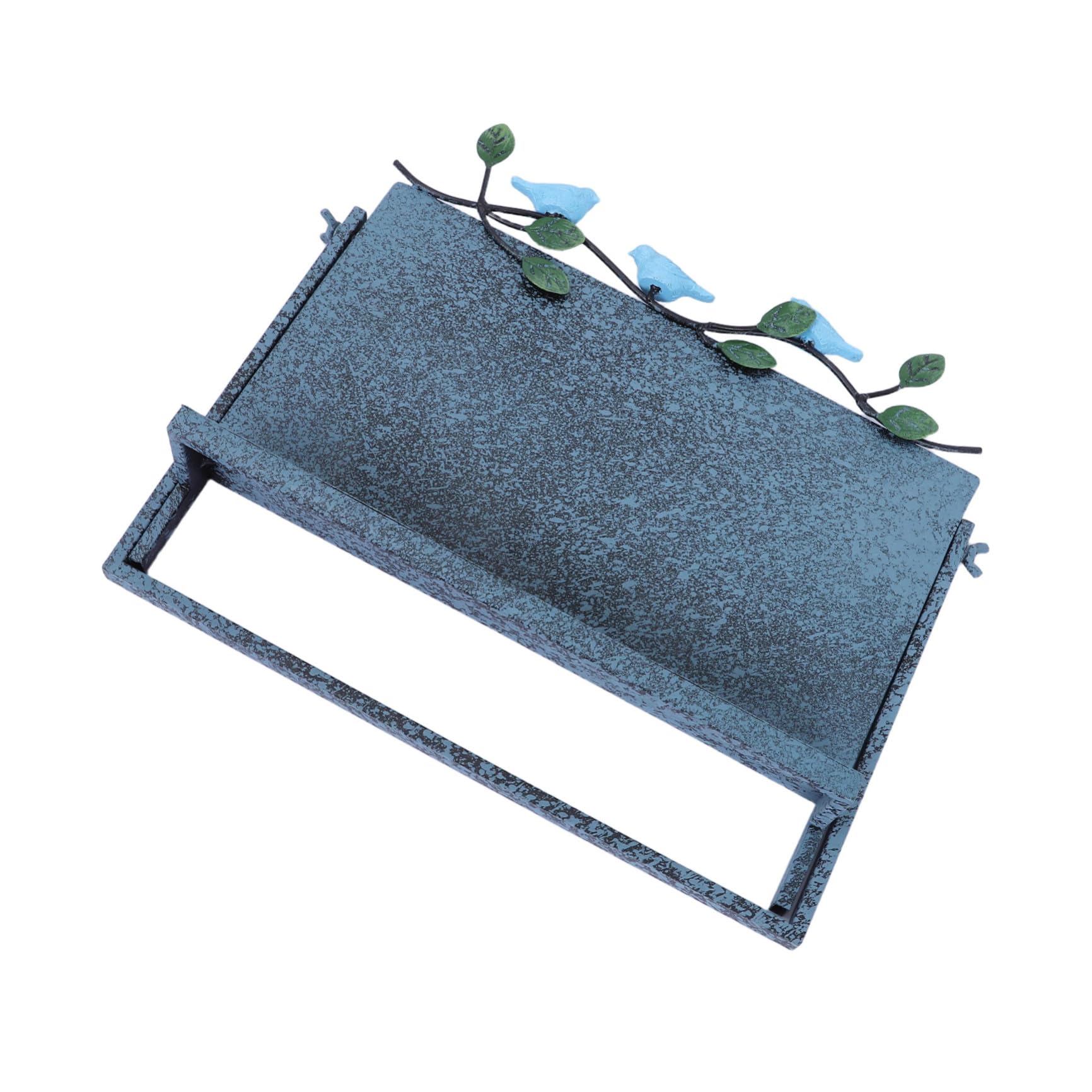 Soporte de Lectura de Hierro Azul Ajustable para Mesa