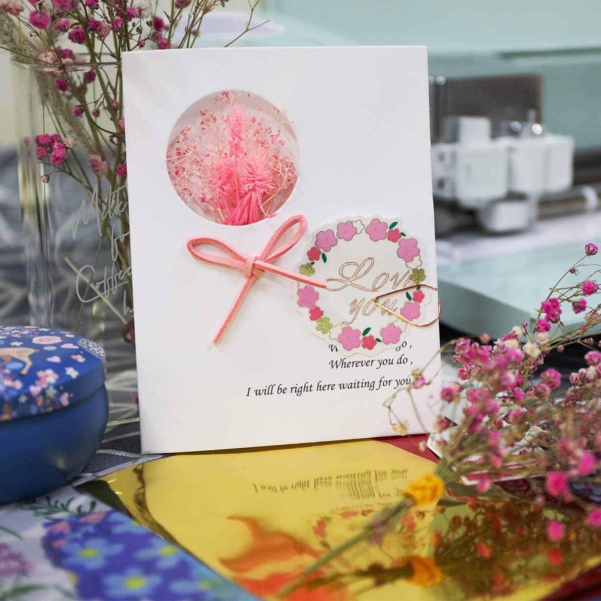 KASYU Transfer Foil Paper Bundle for Cricut Foil Transfer Kit/Spellbinders/Foil Quill/Heat Foil Pen,12inx9.84ft Gold & Silver 2 Pack Heat Transfer Foil Roll,Hot Foil Transfer Roll for Craft Projects