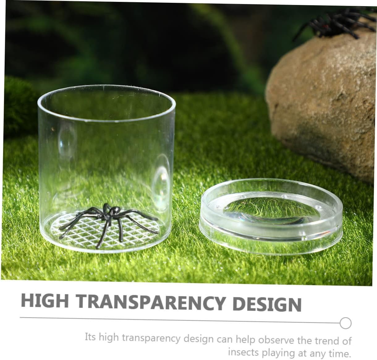 GALPADA 9Pcs Multi Function Insect Observation Boxes with Magnifying Lid Critter Containers for Science Exploration Feeding Accessory for Learning About Bugs