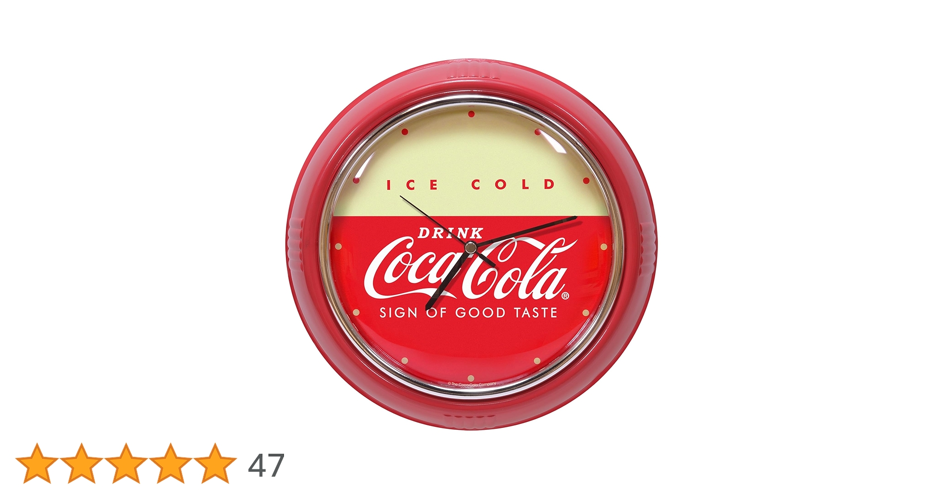 Coca-Cola レトロ掛け時計 新品 Coca Cola コカコーラ ダブルネオンクロック 時計 壁掛け