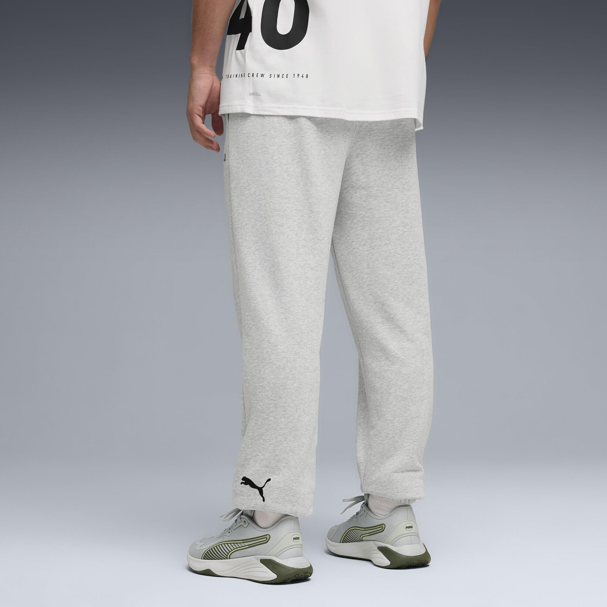 PUMA - M Graphics French Terry Jogger, Pantaloni in Maglia Unisex - Adulto