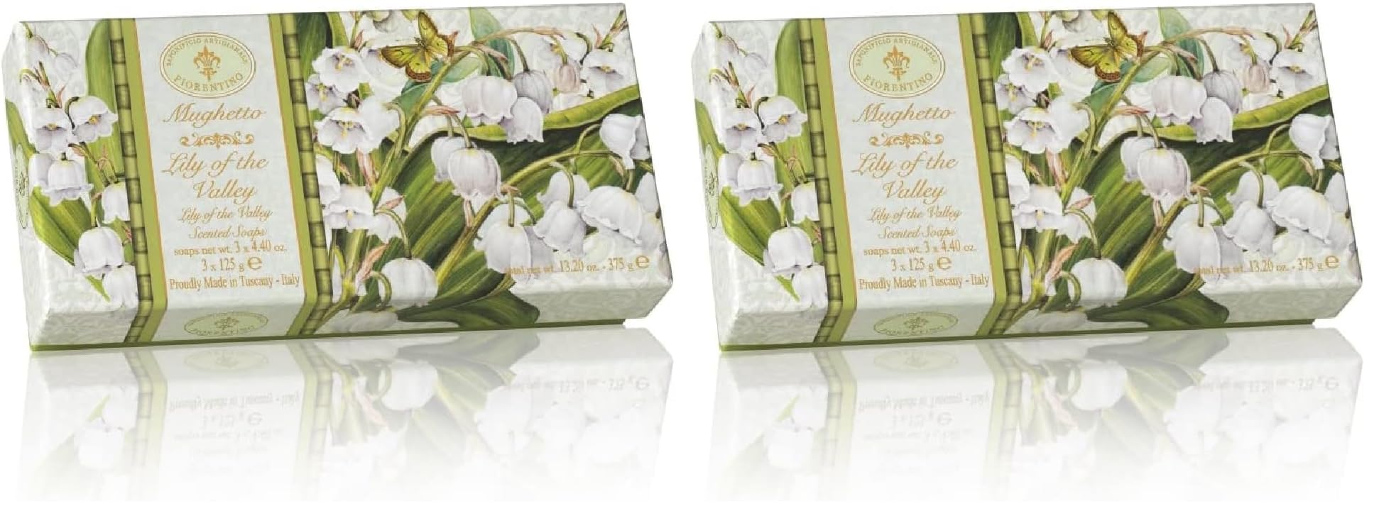 Saponificio Artigianale Fiorentino Sabun 3x125 Gr - Lily Of The Valley (2 paketi)