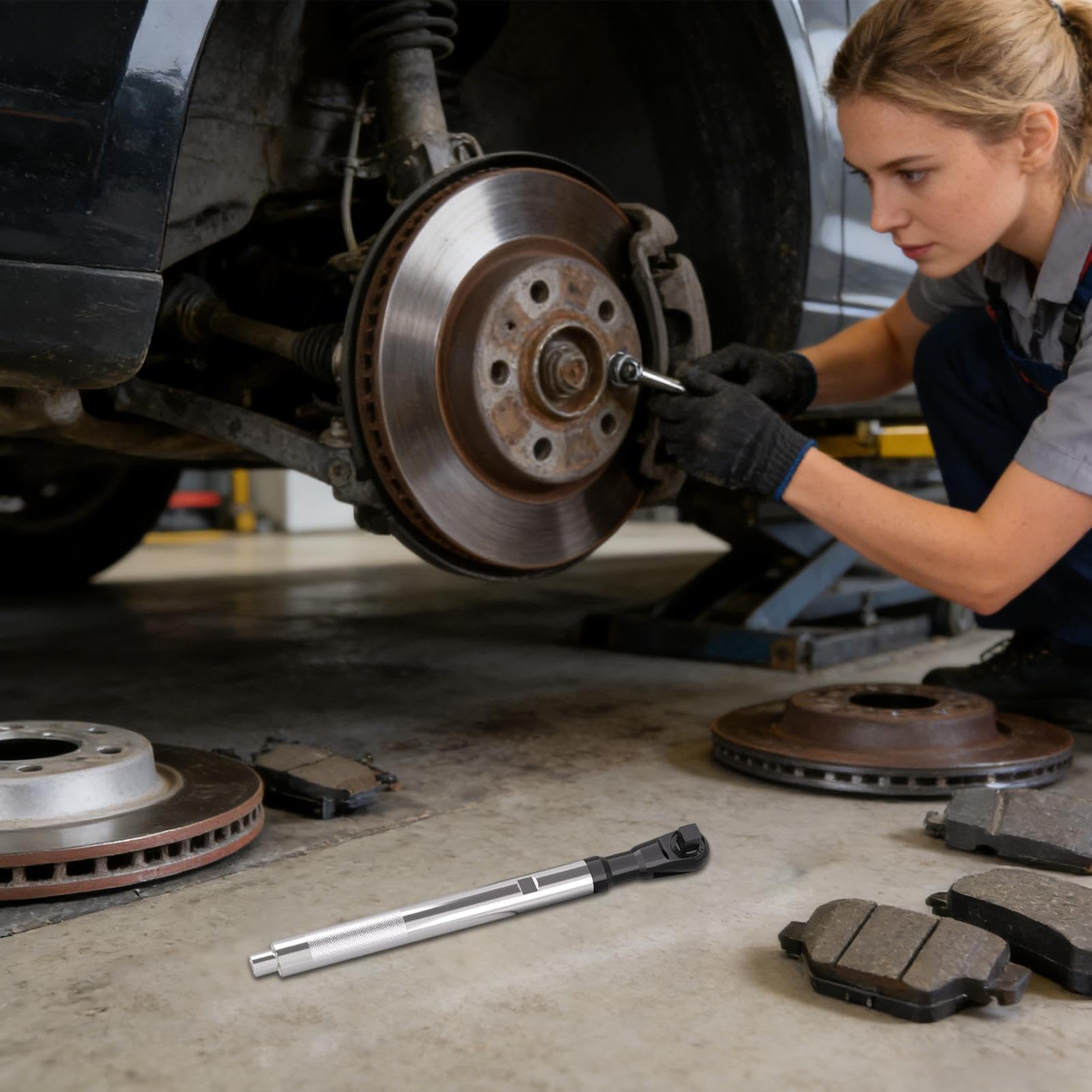 Zestaw Grzechotek Wytrzymały Klucz z Stopu Metalu z Ergonomiczną Rękojeścią | Przedłużak Narzędzie Grzechotka Dla Mechanika Ojca Męża Naprawa Samochodów Dom