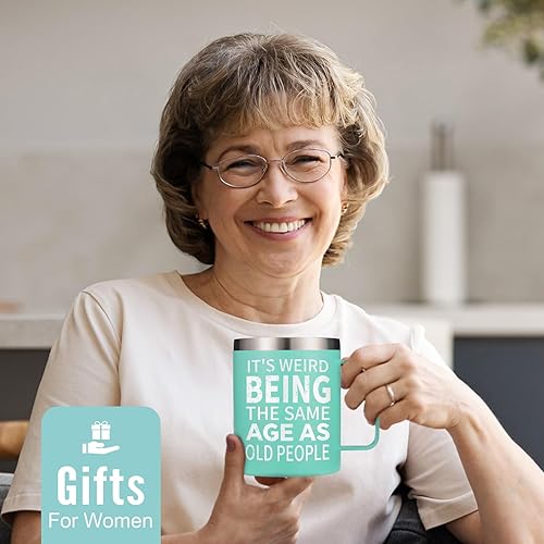 Vista 14 de NOWWISH Birthday Gifts for Men - Men Coffee Mug - Christmas Stocking Stufers Funny Gifts for Dad, Him, Husband, Grandpa, Father (14oz, Black)