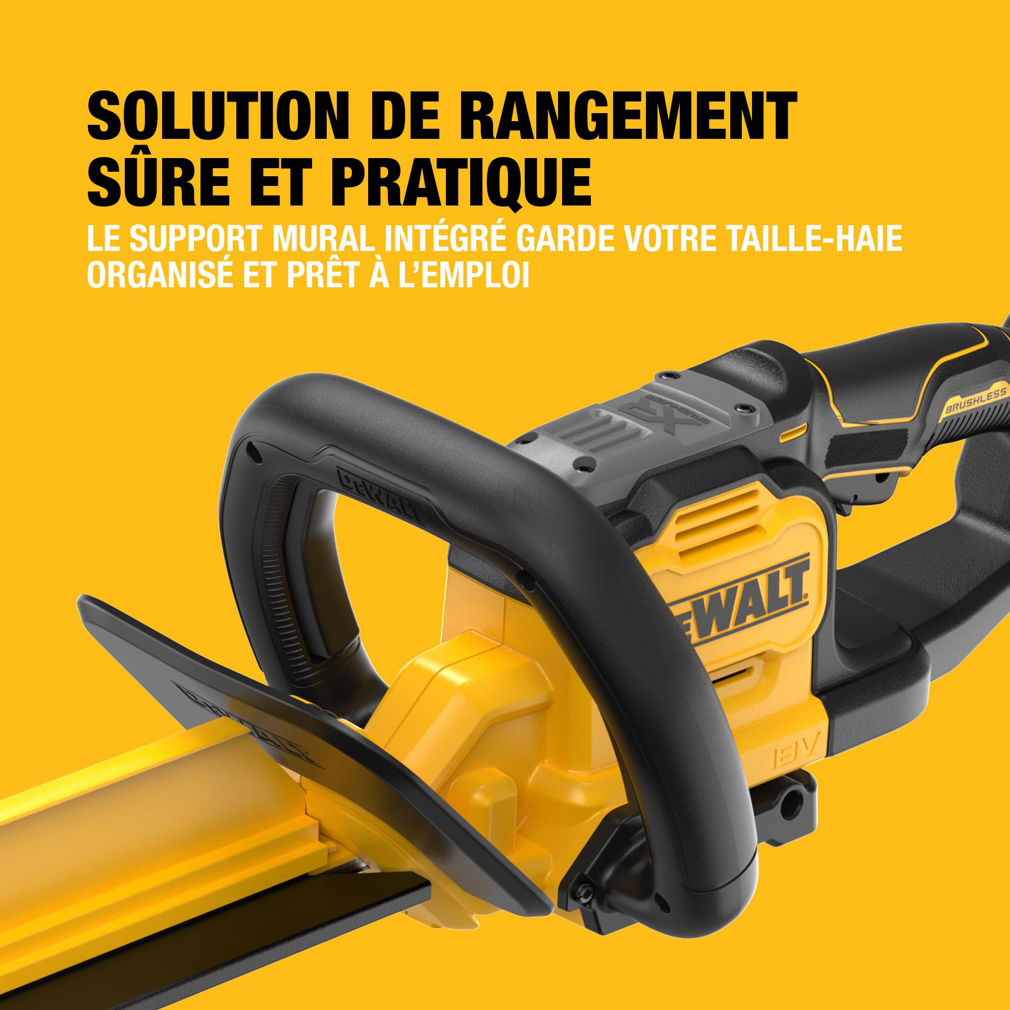 DEWALT Taille-haie 18V XR 60cm, Outil Seul, DCMHT567N-XJ