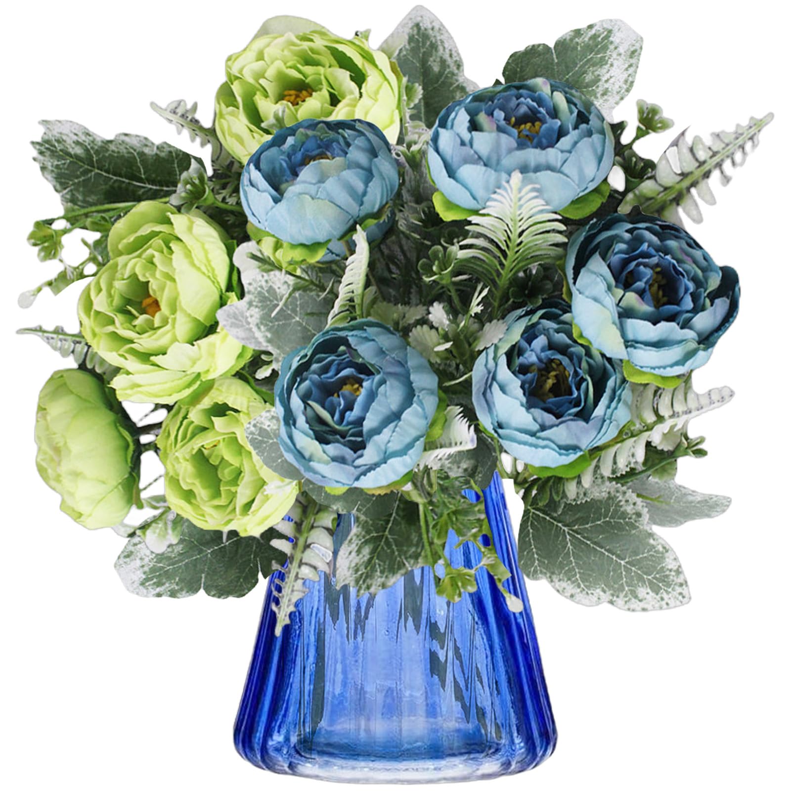 astylishome Small Artificial Flowers 12 Pcs Single Long Stem Fake Flower Faux Bridal Bouquet Realistic Floral for Wedding Party Home Table Decoration Centerpieces 2114 โ image 1