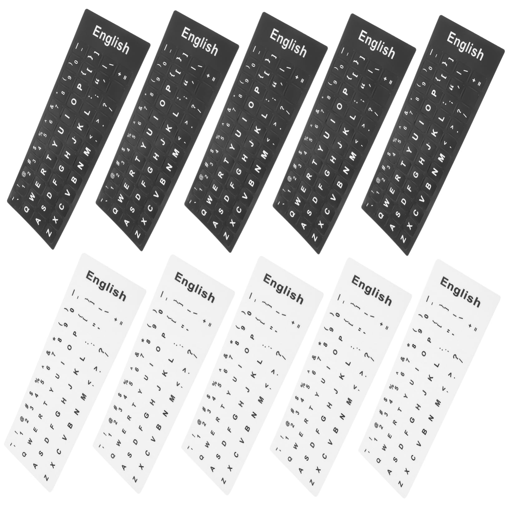 Pegatinas de teclado en inglés de repuesto para restaurar la visibilidad de tus teclas 8