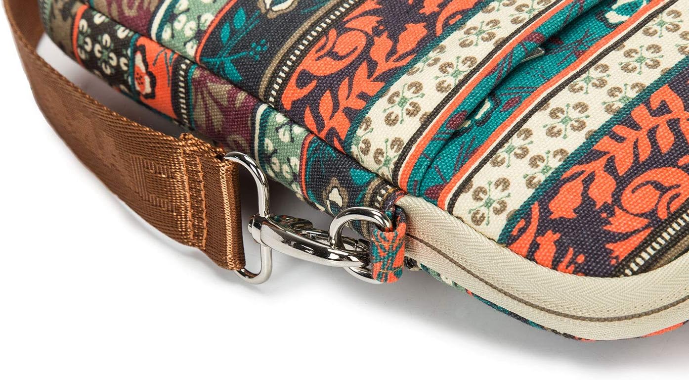 Kinmac New Bohemian 360° Protective Water-Resistant Canvas Laptop shoulder Messenger Sleeve Briefcase case Bag For MacBook Pro 16 inch,LG Gram 16 inch and 15 inch-15.6 inch Laptop - Image 5