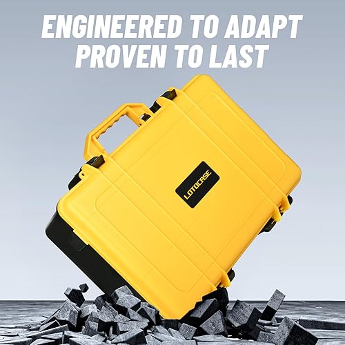 Miniatura 10 de Estuche rígido para compresor de aire compatible con el inflador de neumáticos DEWALT 20V MAX DCC020IB, bolsa de transporte de almacenamiento de