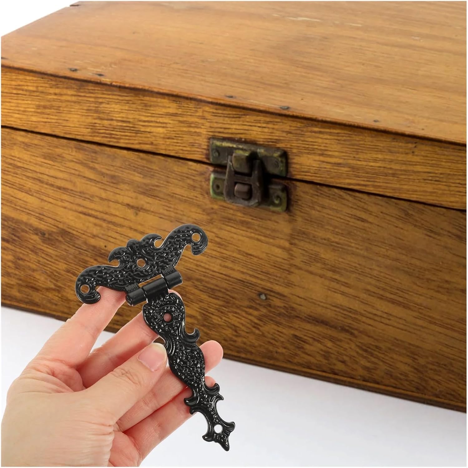 2 Pcs Door Hinge Furniture Hinge Door Latch Door Hinge Garden Door Patio Door Wooden Fence Furniture Hardware Hinge Accessories