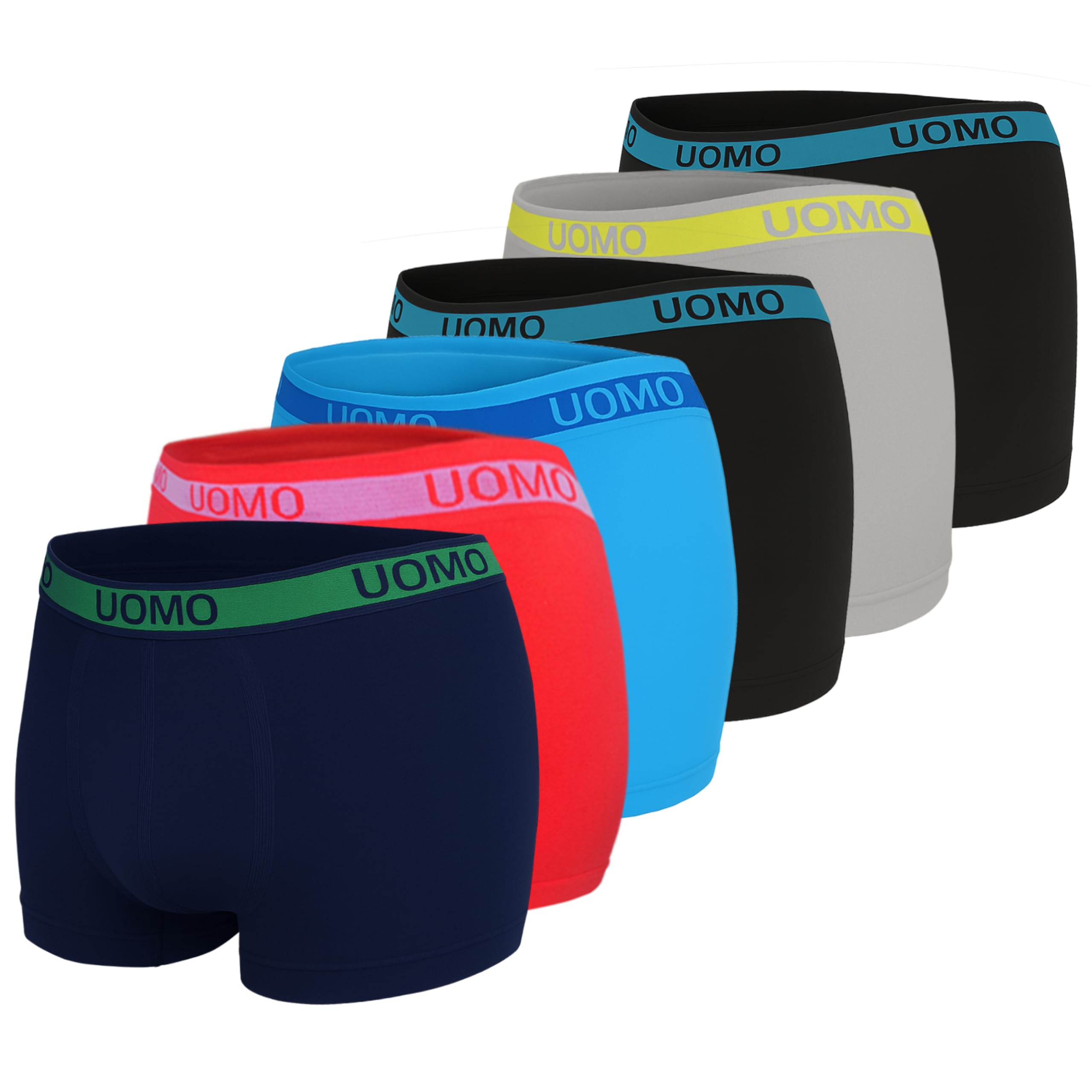 MRCC 6er Pack Jungen Boxer Shorts Briefs Boxershorts Unterwäsche Unterhosen Mikrofaser Retro Pants Schlüpfer 10010