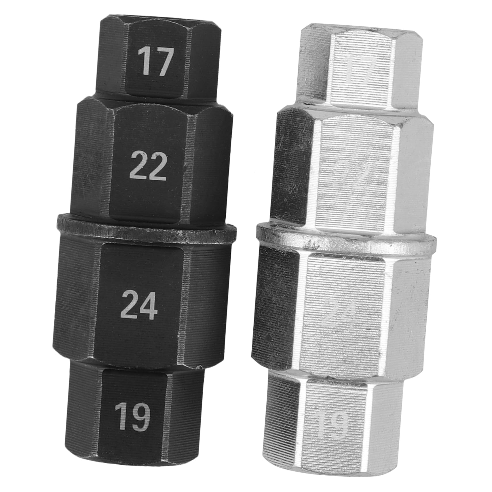 Ciieeo 2pcs Disassembly Sleeve Front Wheel Spindle Tool Front Wheel Spindle Removal Socket Axle Removal Tool Front Wheel Tool Kit Motorcycle Axle Tool Spindle Socket Tool 45 Steel