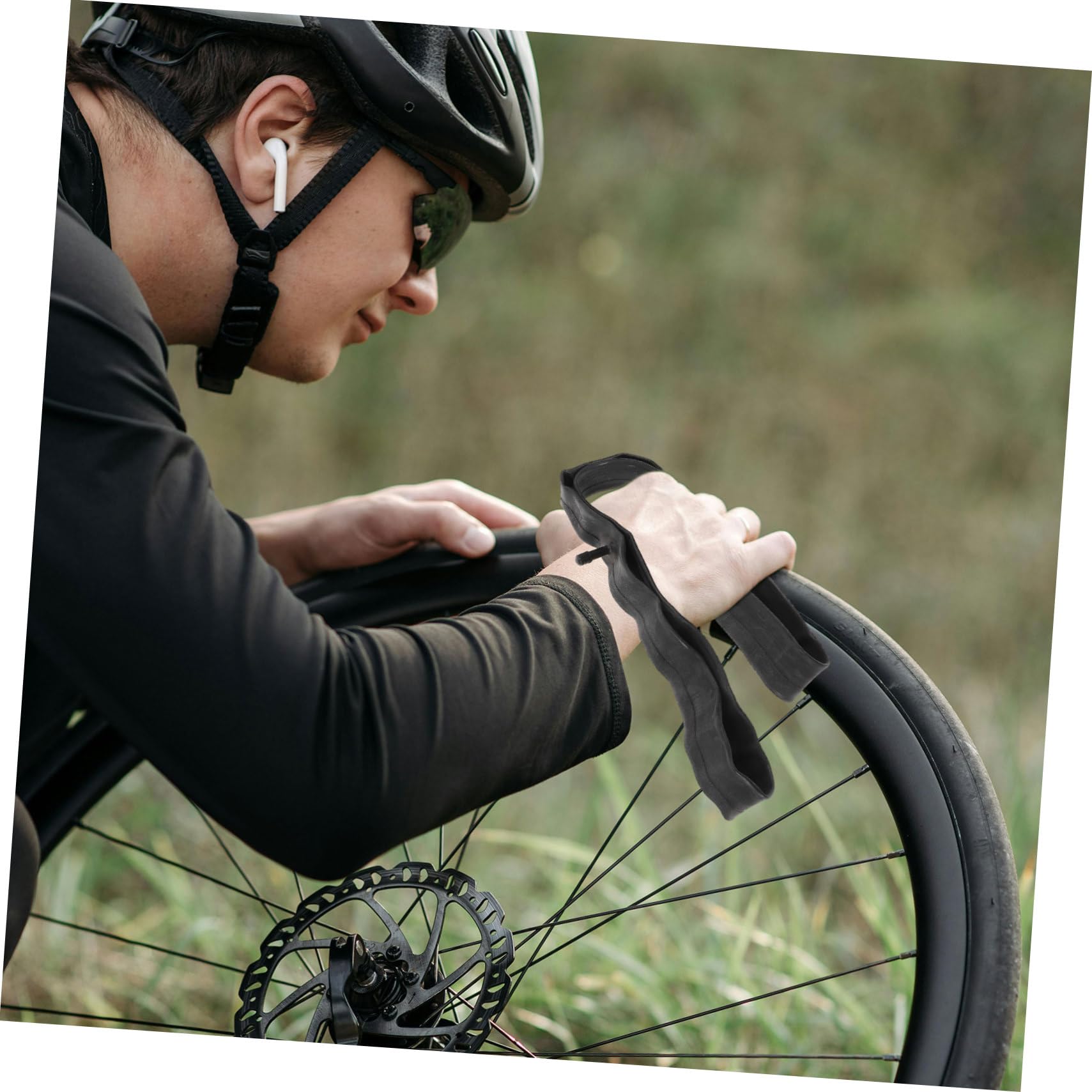 HANABASS Fahrradschlauch Mountainbike Fahrradreifenschlauch Fahrrad-Ersatz-Innenreifen professioneller Innenraumreifen Sportinnenreifen stoßfester Innenreifen Butylkautschuk Black