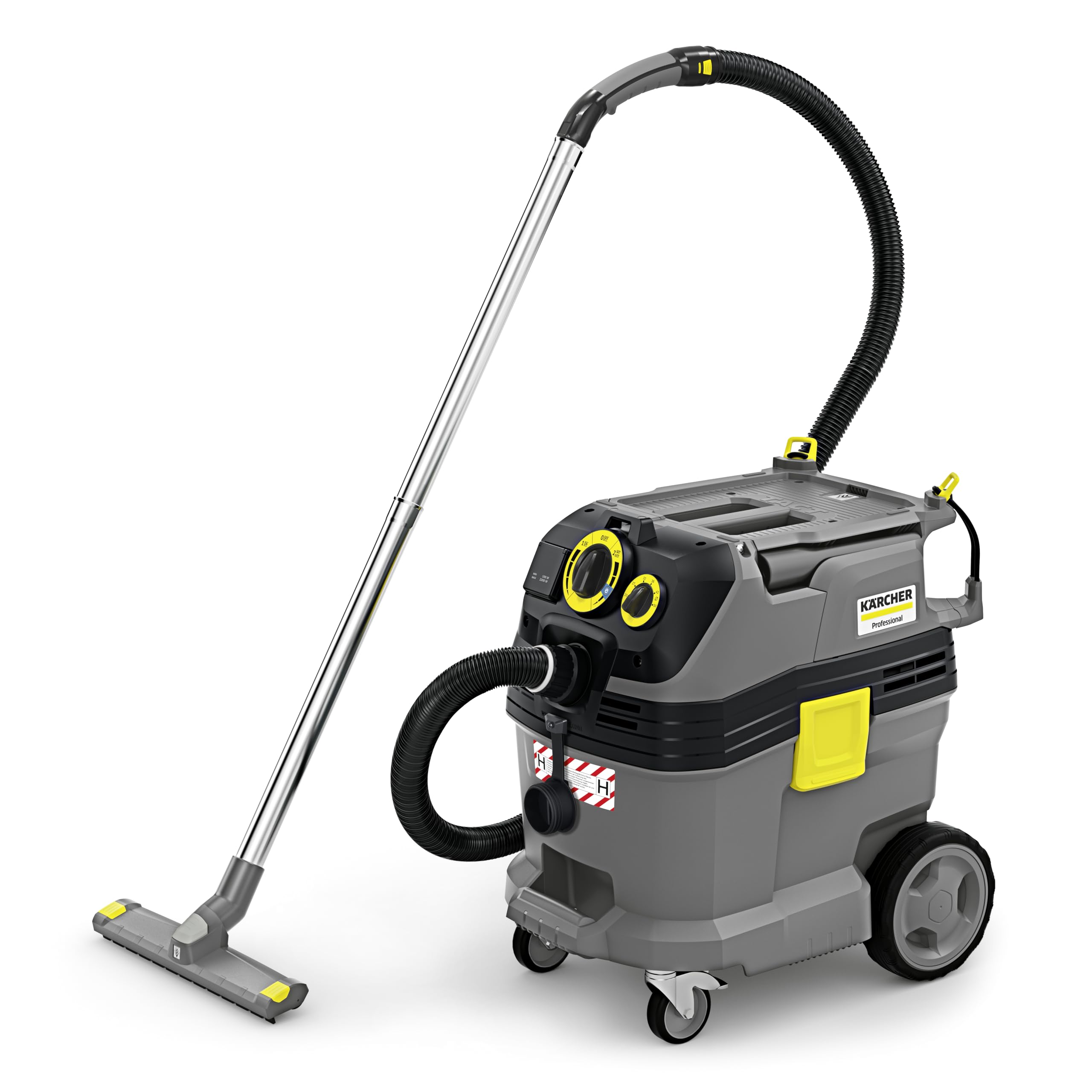 Kärcher aspirateur Eau et poussières NT 30/1 Tact Te Basic M, Puissance : Max. 1380 W, Filtre plissé Plat, cuve : 30 l, Tuyau d’Aspiration : 4 m, suceur pour sols (300 mm), Prise Automatique