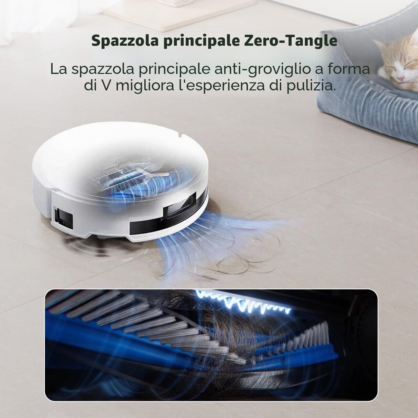 20 pezzi accessori compatibili con Ecovacs Deebot T50 Omni / T50 Pro Omni, 1 spazzola principale, 6 sacchetti, 4 panni, 4 filtri, 4 spazzole laterali, 1 spazzola di pulizia