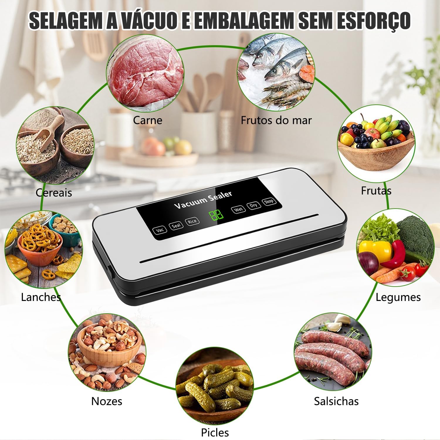 Guia das Melhores Seladoras a Vácuo Para Conservar Carnes Frescas e Curtidas 64 110-220 V Embalagem a Vácuo Portátil Alimentos, 65 kPa Seladora a Vácuo Automática, Máquina Automática de Selagem a Vácuo, Seladora de Embalagem a Vácuo, Empacotador de Alimentos, Seladora Vacuo – 5/6