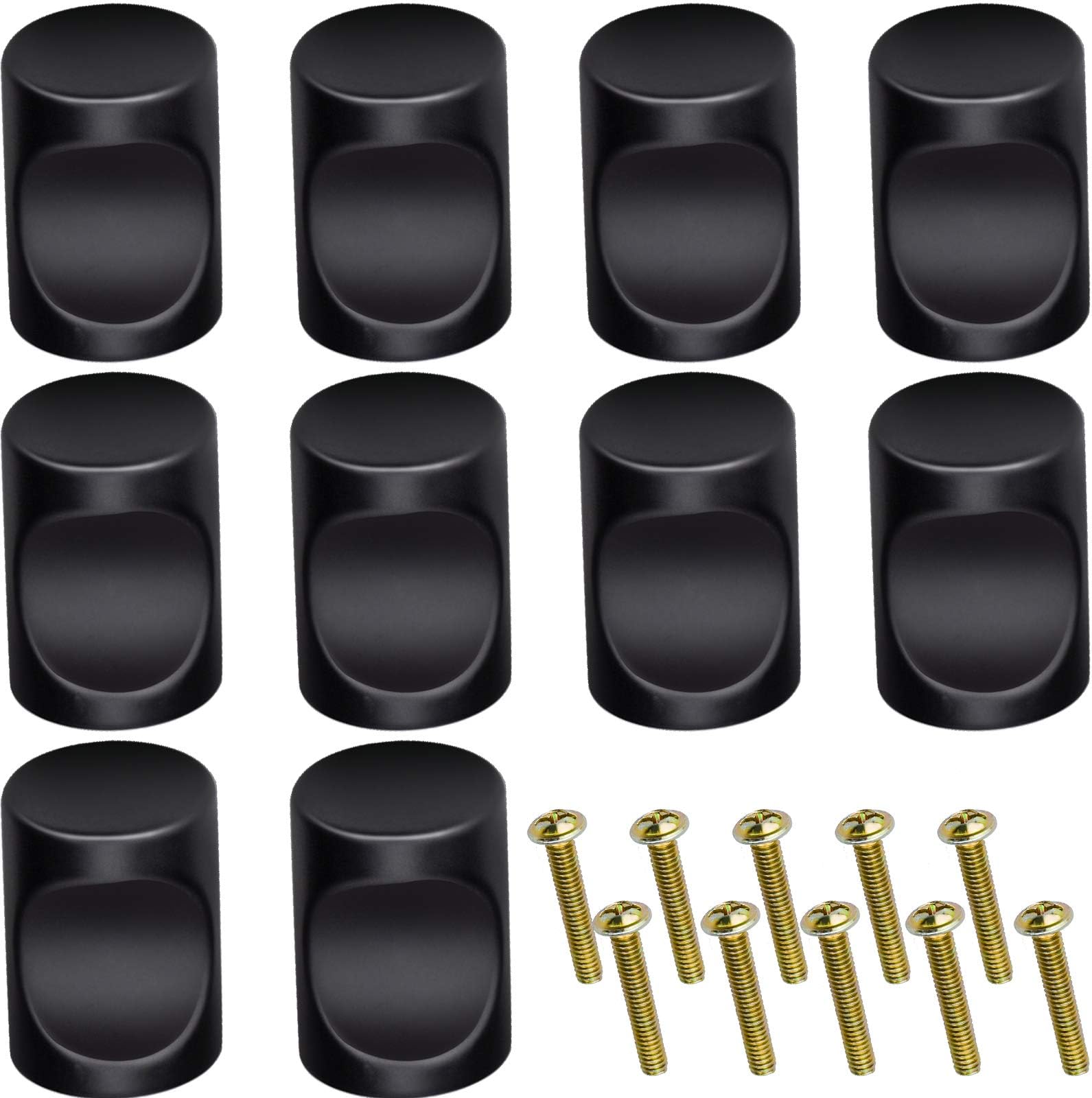 Lot De 16 Boutons De Tiroir/porte - Nickel Poli - Avec Vis - Lourd - Occasion