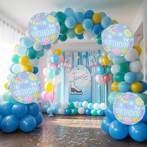 Miniatura 6 de Globos de papel de aluminio retro de 18 pulgadas para decoraciones de fiestas