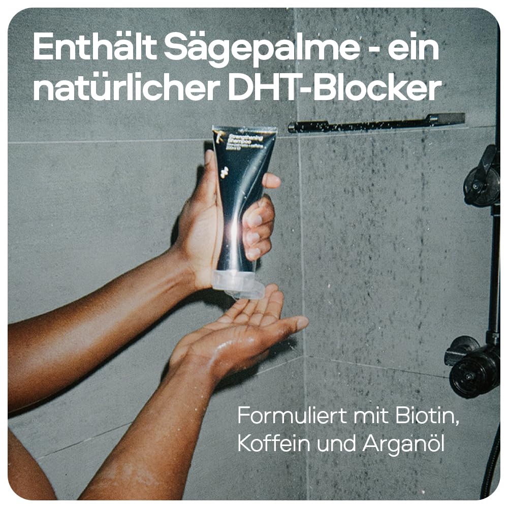Sons Shampoo & Spülung für Männer (6x200ml). DHT blockierende Formel zur Förderung des Haarwachstums, Haarverdichtend & Anti-Schuppen mit Koffein & Sägepalme, bei Haarausfall & Ausdünnung, Zitrusduft