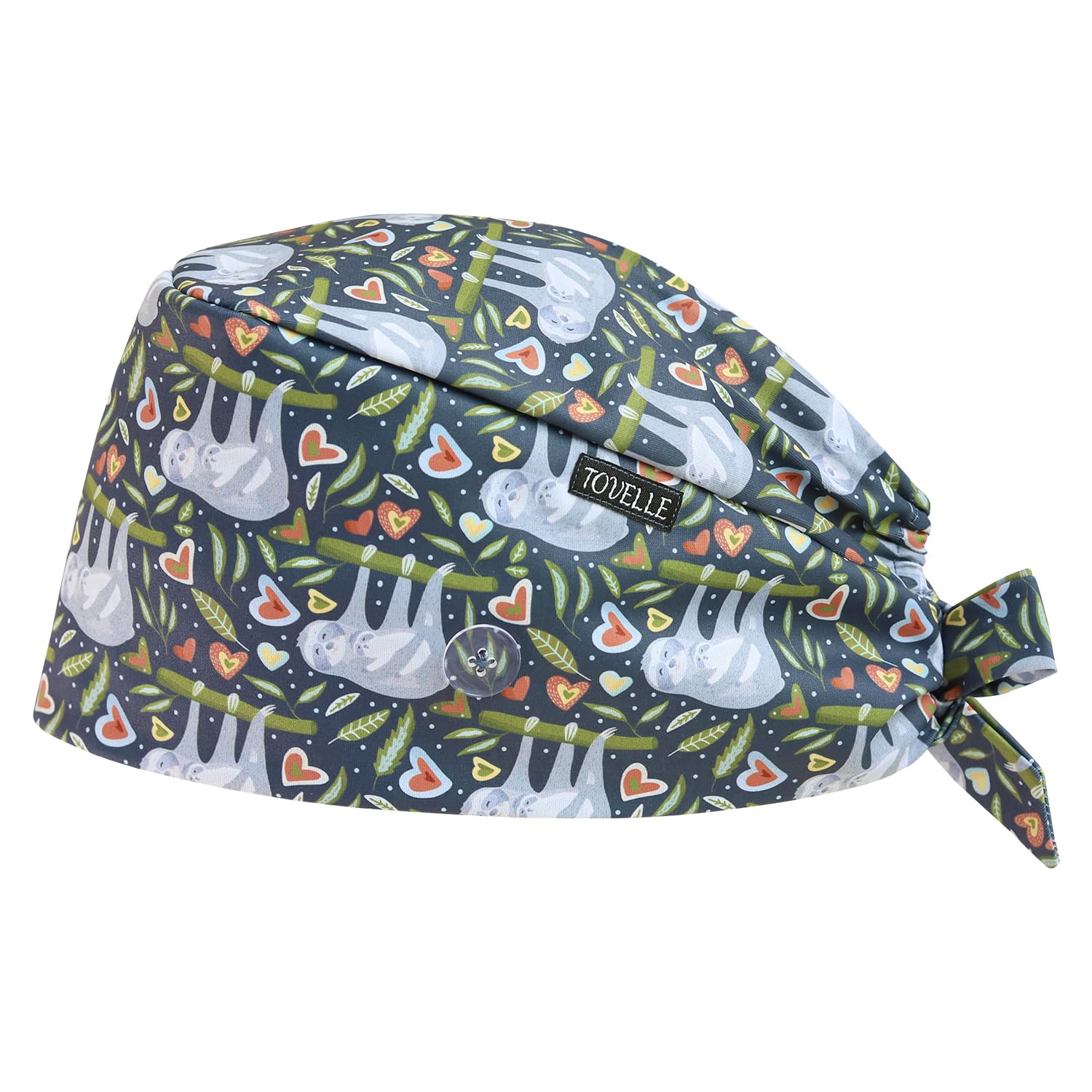 Scrub Caps for Men with Buttons,Classic Surgical Caps