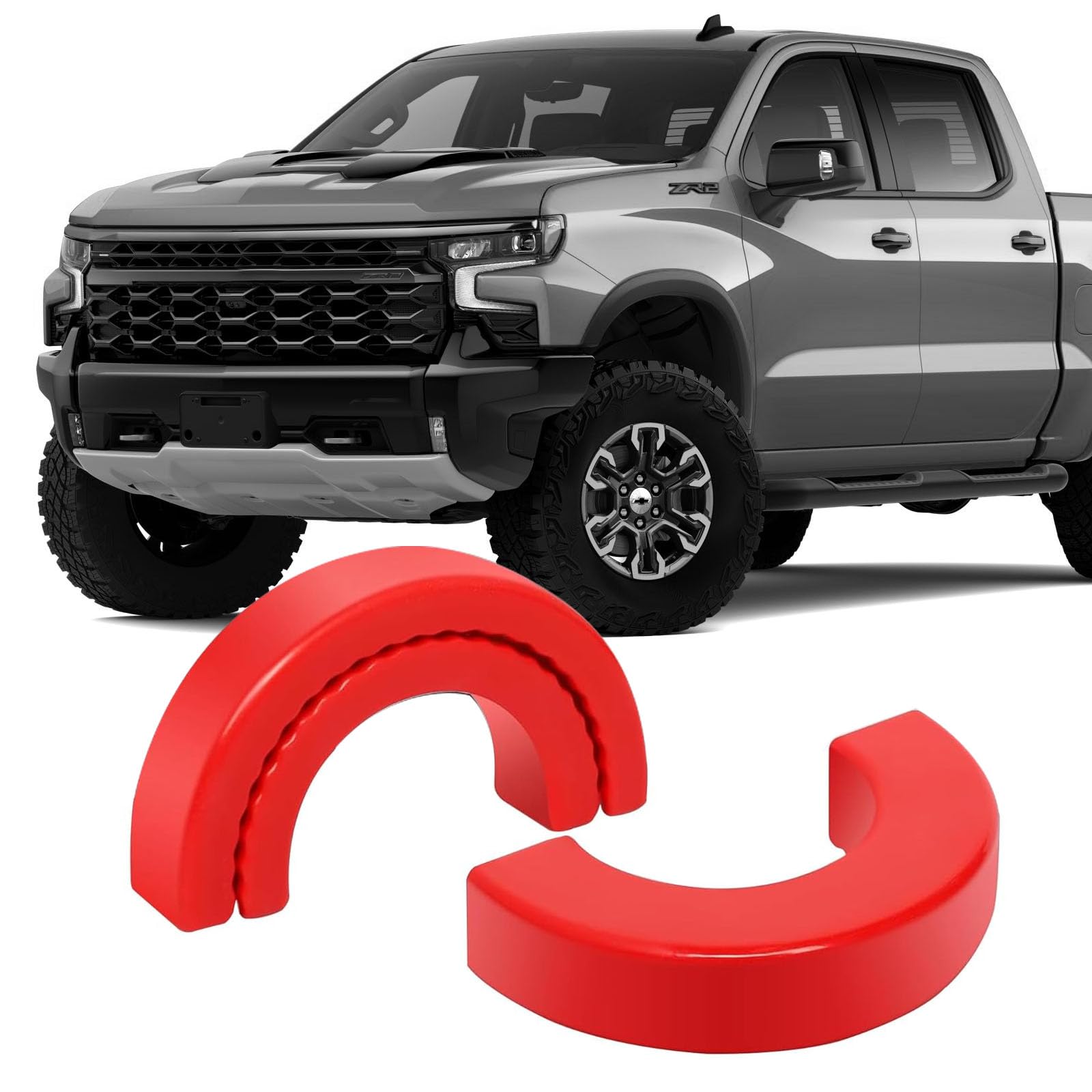 2 Pcs Tow Hook Covers Fit for Chevy Silverado 1500 2007-2025, Towing Hitch Covers Fit for GMC Sierra 1500 2007-2018