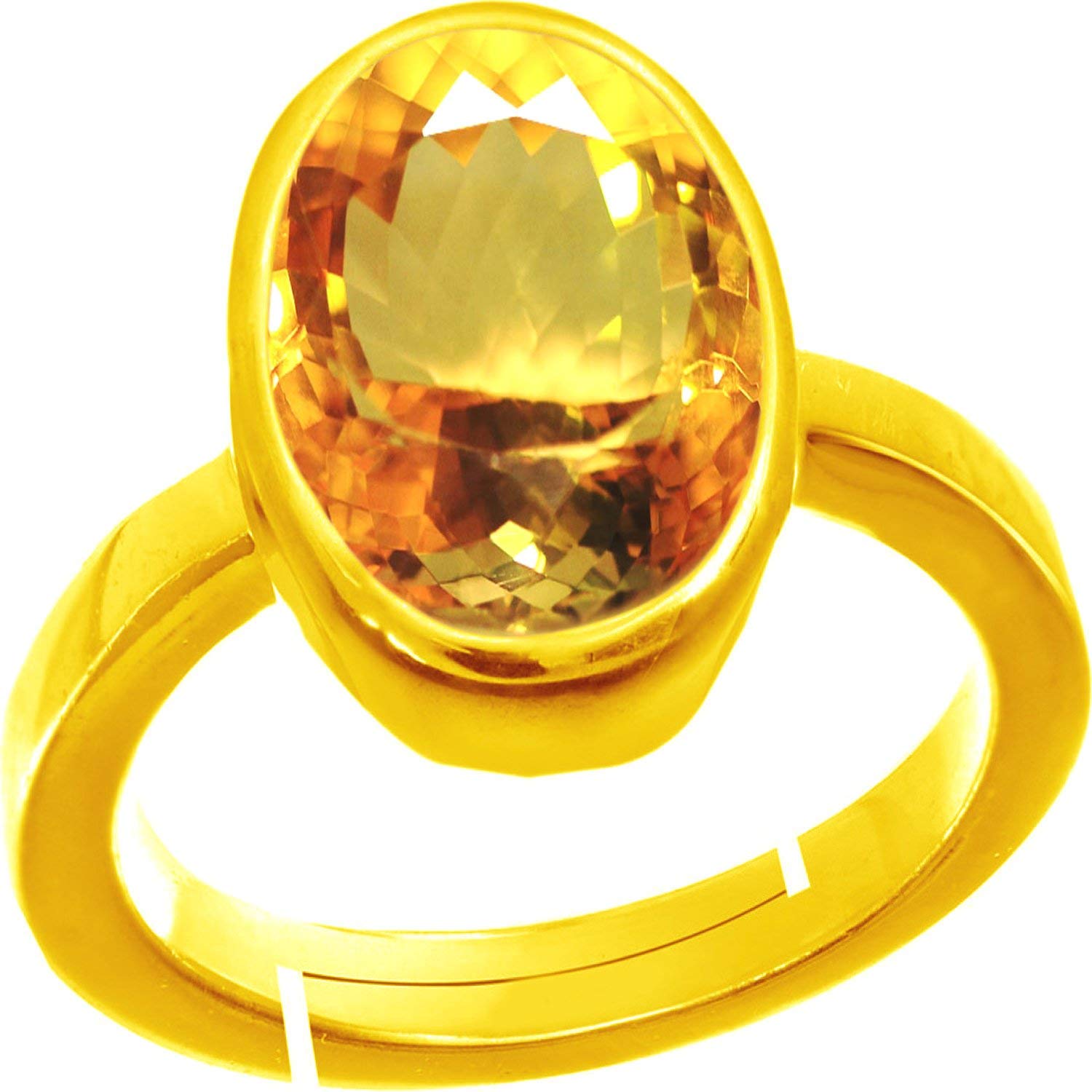 Stone Place 16.25 Ratti 15.00 Carat Citrine Ring Sunela Certified Natural Original Oval Cut Precious Gemstone Citrine Gold Plated Adjustable Ring Size 16-54 (B09KPMYW7L) Amazon Price History, Amazon Price Tracker