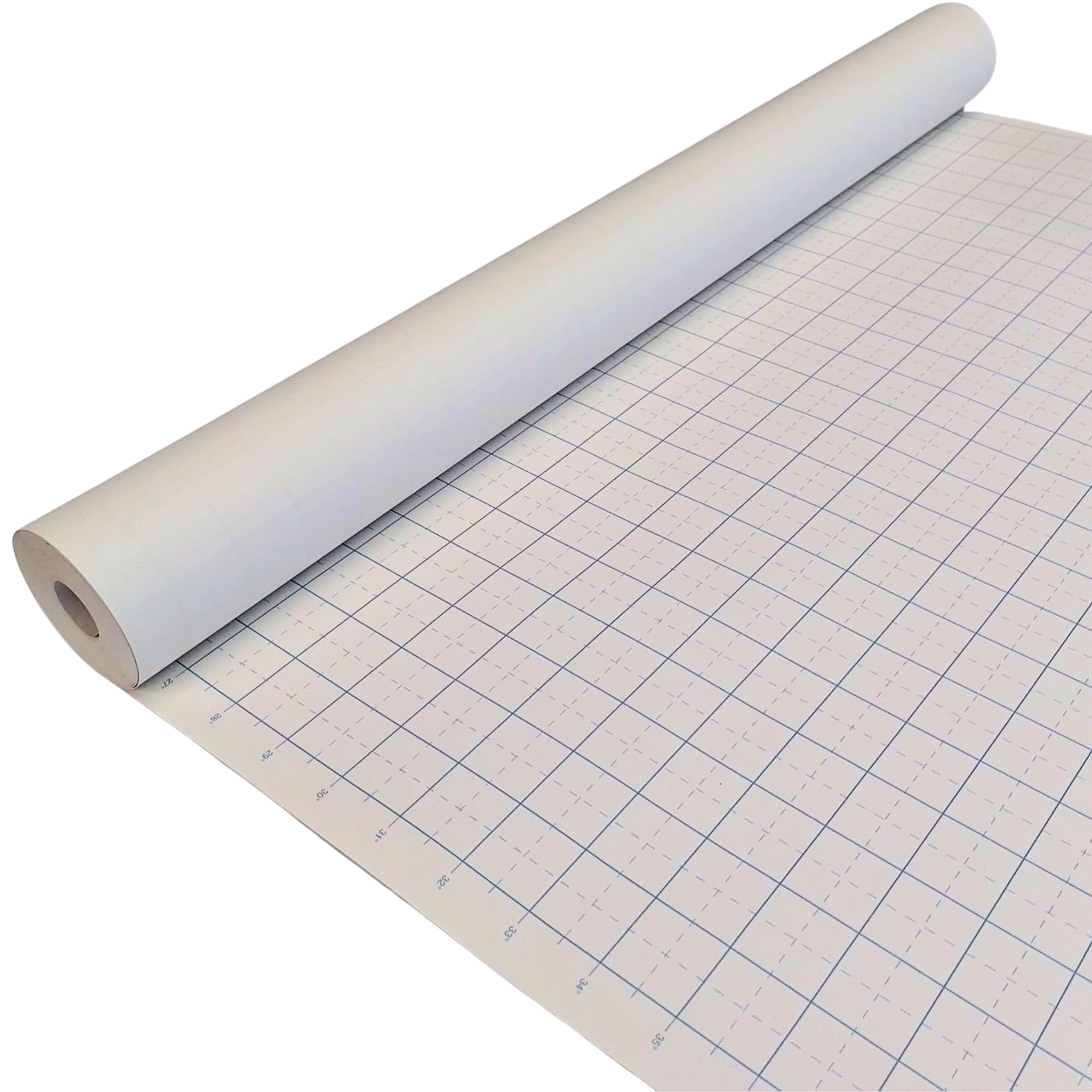 Cuadrícula imperial de 1 pulgada en rollo de papel para diseño de moda y patrones en el taller 5