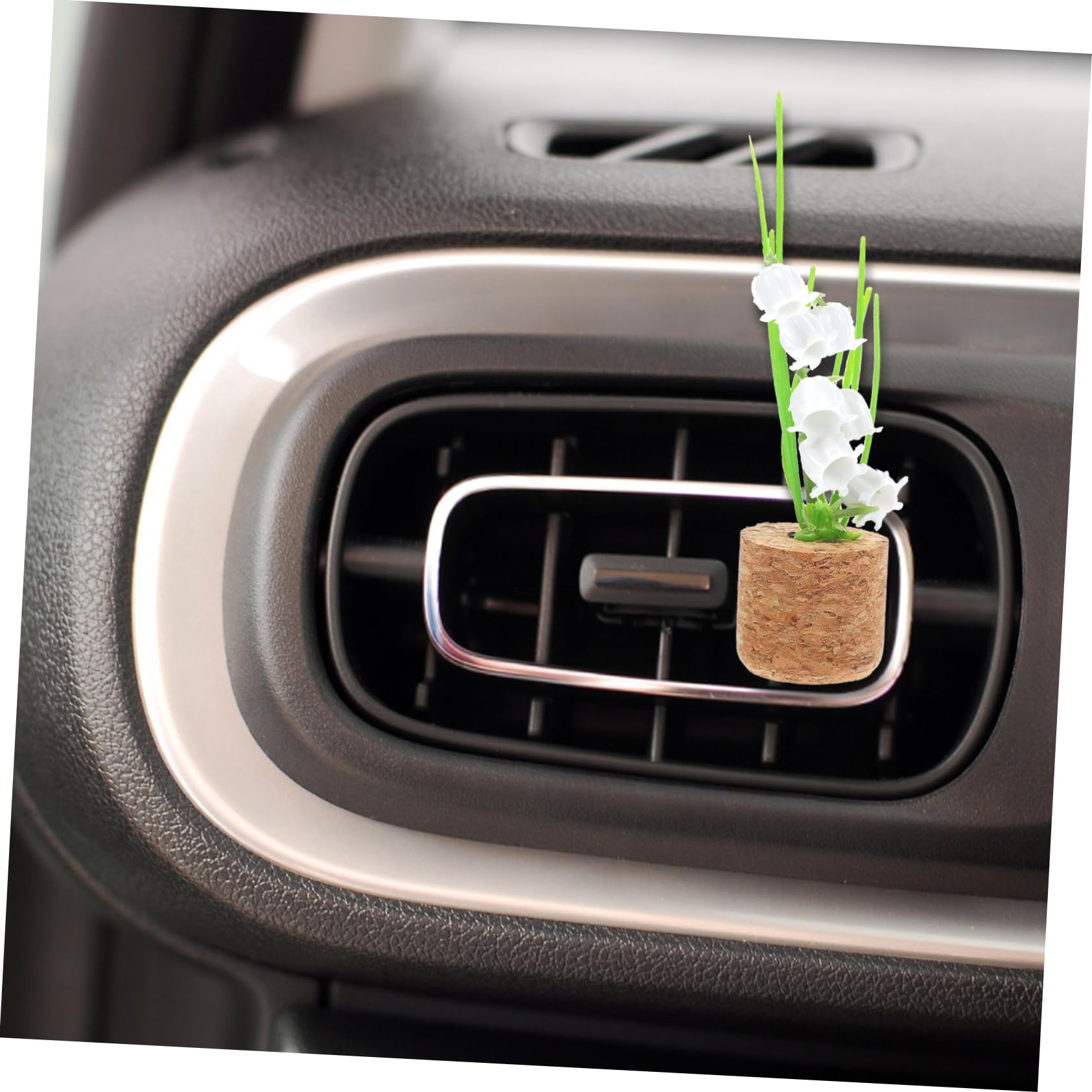 GLEAVI 5pezzi Clip Diffusore Aromi Per Auto Con Design Simulato Di Pianta Clip Decorativa Per Uscita Aria Veicolo Accessorio Unico e Resistente Per Interni Auto e Ufficio