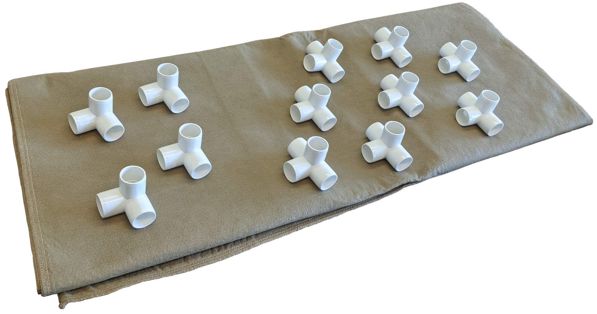 Grassroots Fabric Raised Garden Bed 4'x4' with Double Trellis | Outdoor or Indoor Planter Bed Set | for Gardening, Flowers, Plants, and Vegetables