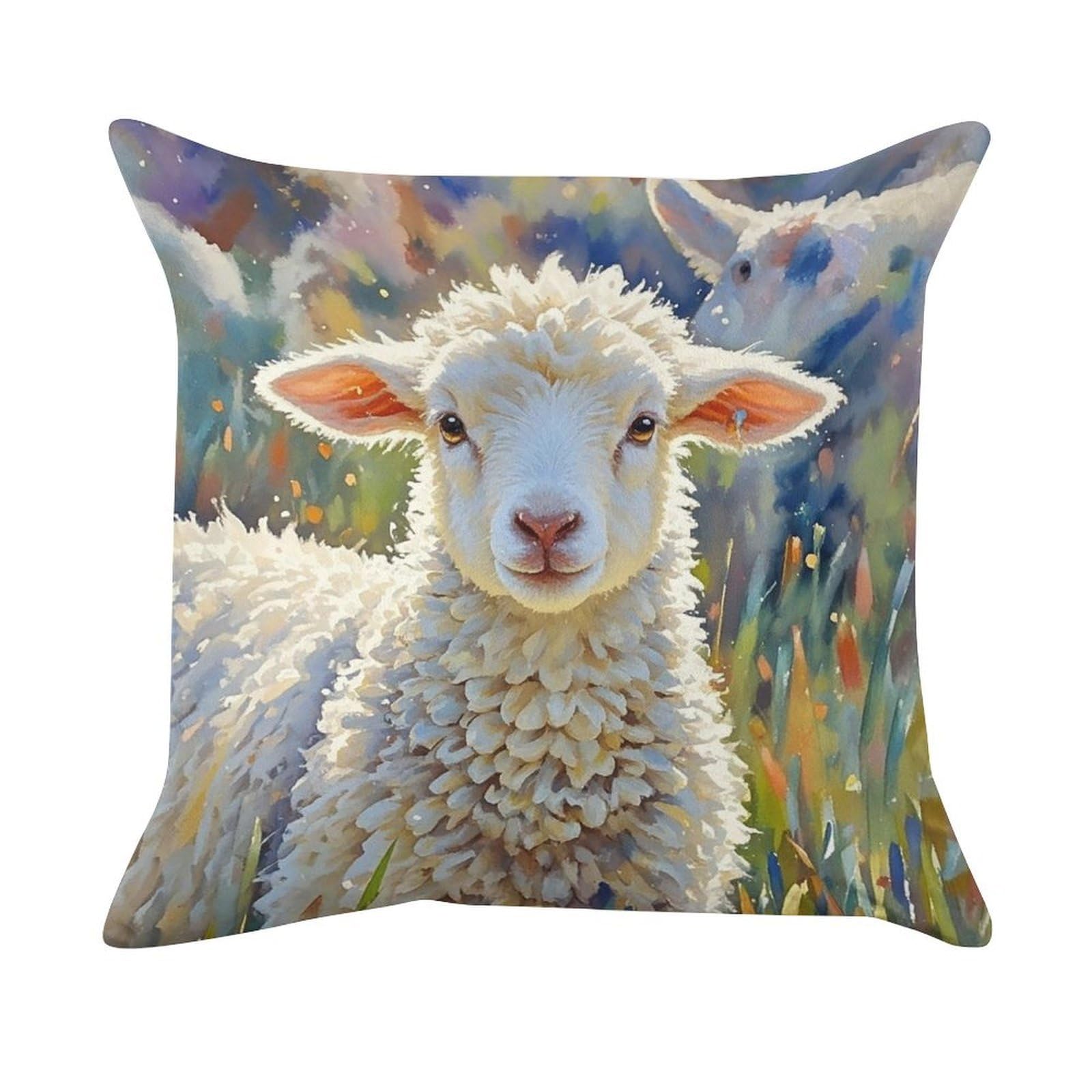 FekiLoot Color Sheep Pillow Covers Luxury Velvet Square Pillowcases Throw Pillows Case with Invisible Zipper Decorative Velvet Cushion Covers Ultra Soft Lumbar Pillow Shells