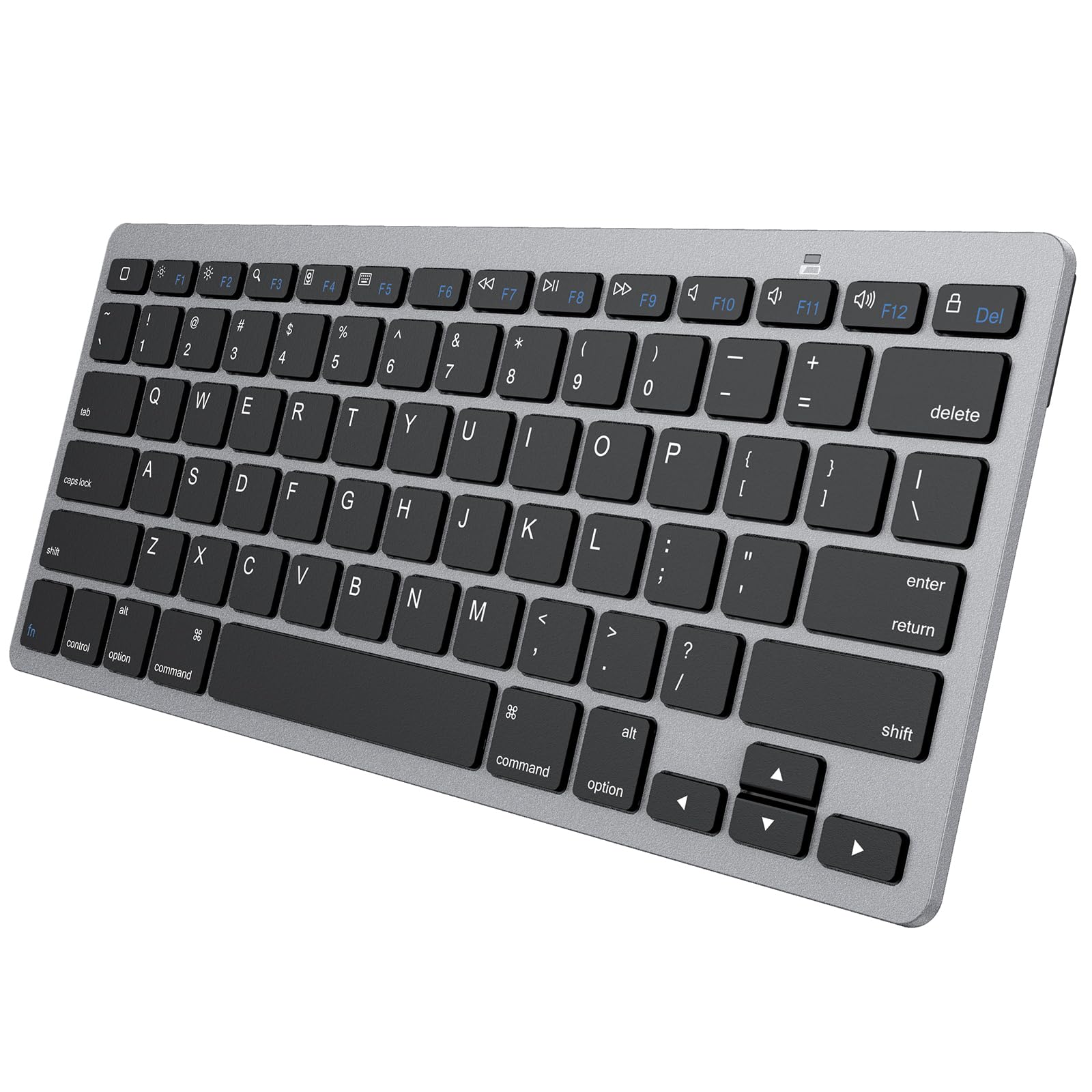 OMOTON Bluetooth Keyboard for Mac, Wireless keyboard for Apple MacBook Pro/Air, iMac, iMac Pro, Mac Mini, Mac Pro, QWERTY UK Layout (Gray)