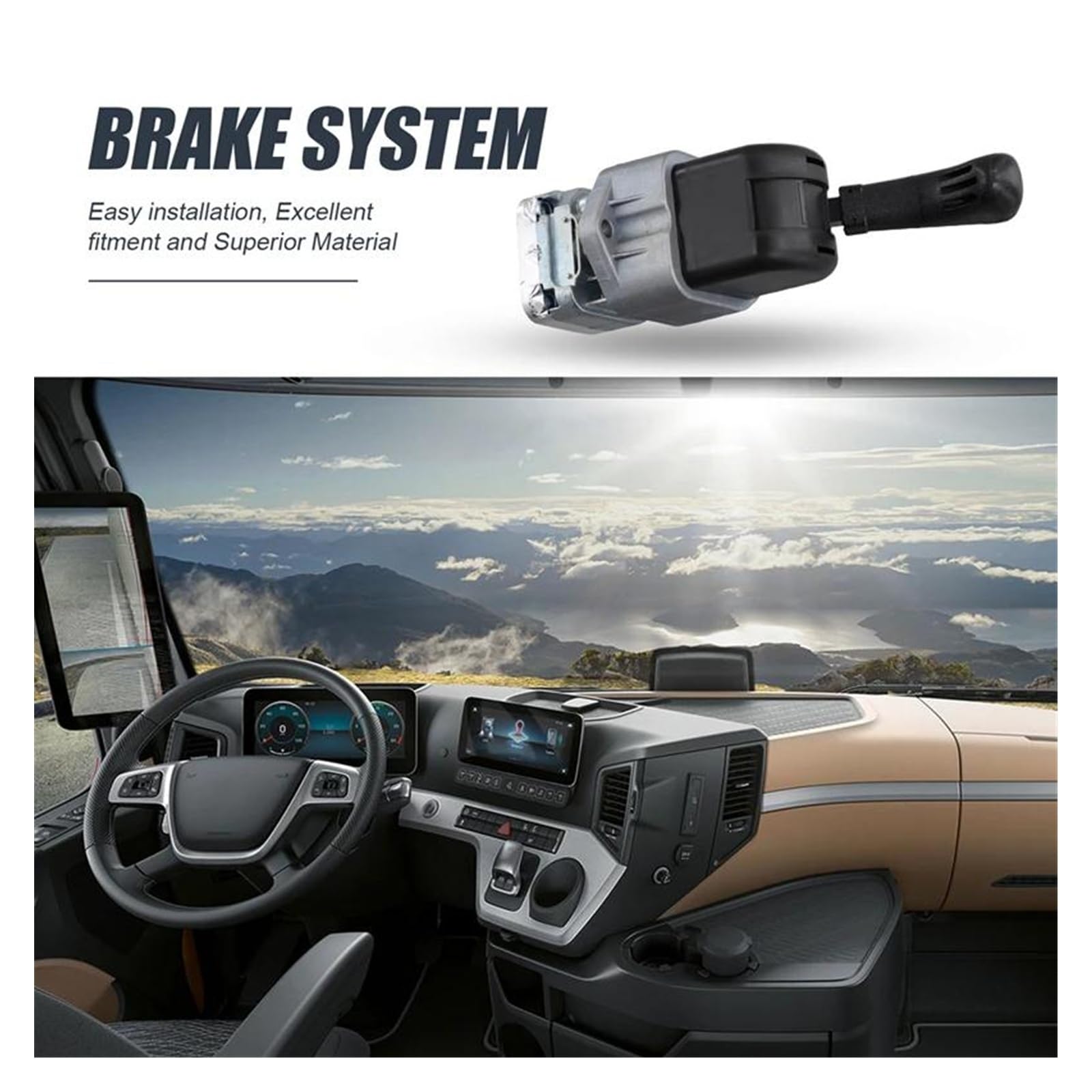 Válvula De Freno De Mano del Frenos para Benz para ACTROS MP2 / MP3 Válvula De Freno De Estacionamiento para Camión 0044303481 0004200284 Actuador Estacionamiento Freno Mano Actuador