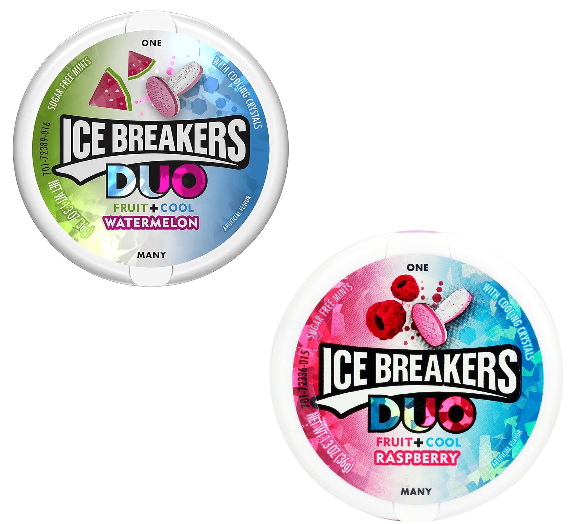 Ice Breakers Duo Fruit + Cool Watermelon 36 G,Sugar Free Mints With Cooling Crystals And Ice Breakers Duo Fruit + Cool Raspberry 36 G,Sugar Free Mints With Cooling Crystals (B0D1CQRNSQ) Amazon Price History, Amazon Price Tracker