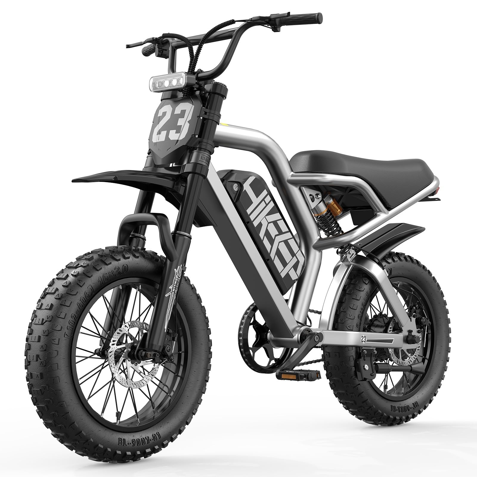 48/52V 15.6/25/40AH Fat Tire Electric Bike for Adults, UL2849 Certified 90% Pre-Assembled Folding E-Bike with Removable Battery & Cargo Rack