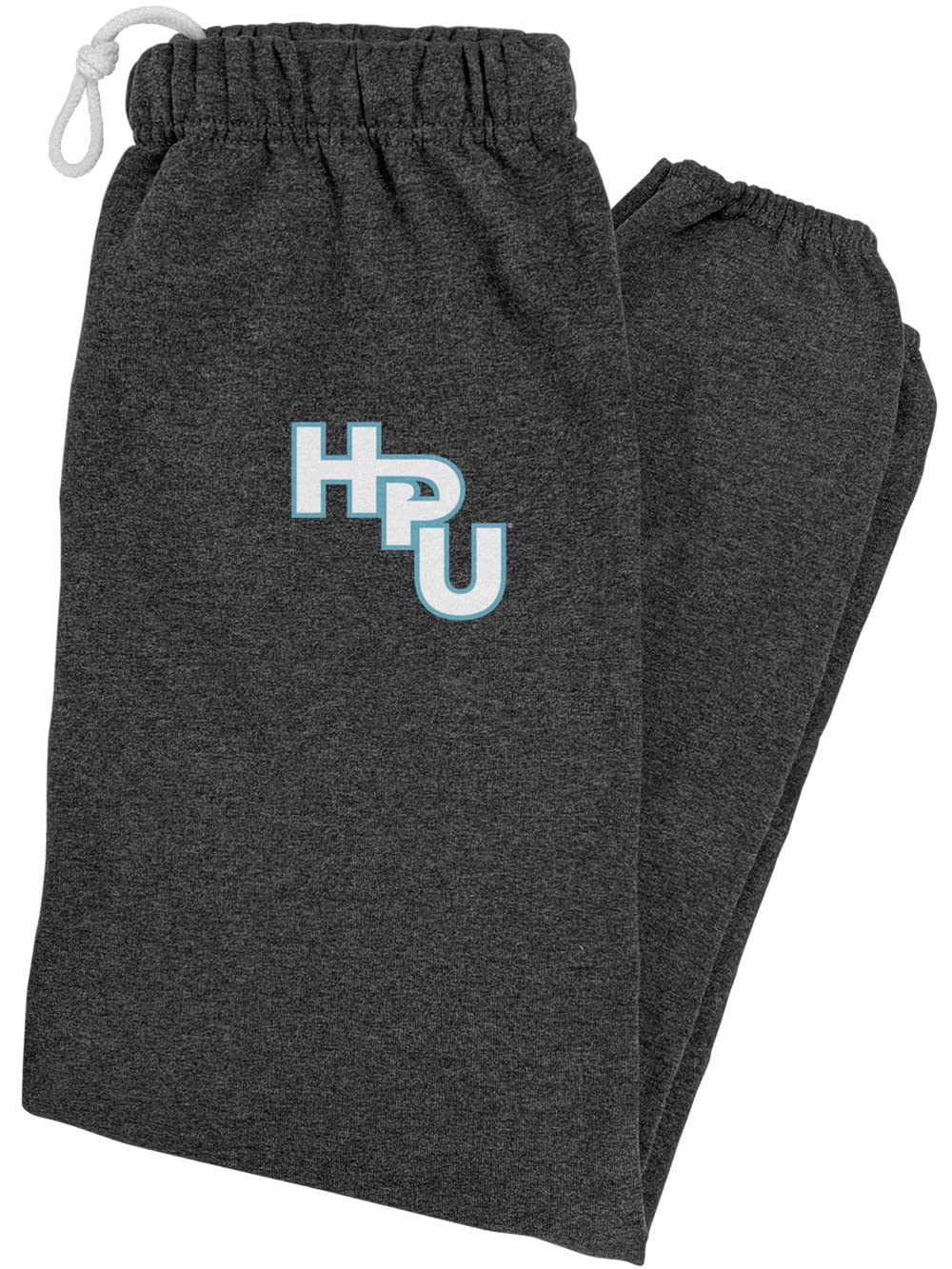 LOGOVISIONMens Jogger Sweatpants Collegiate School Logo Charcoal Heather Collection