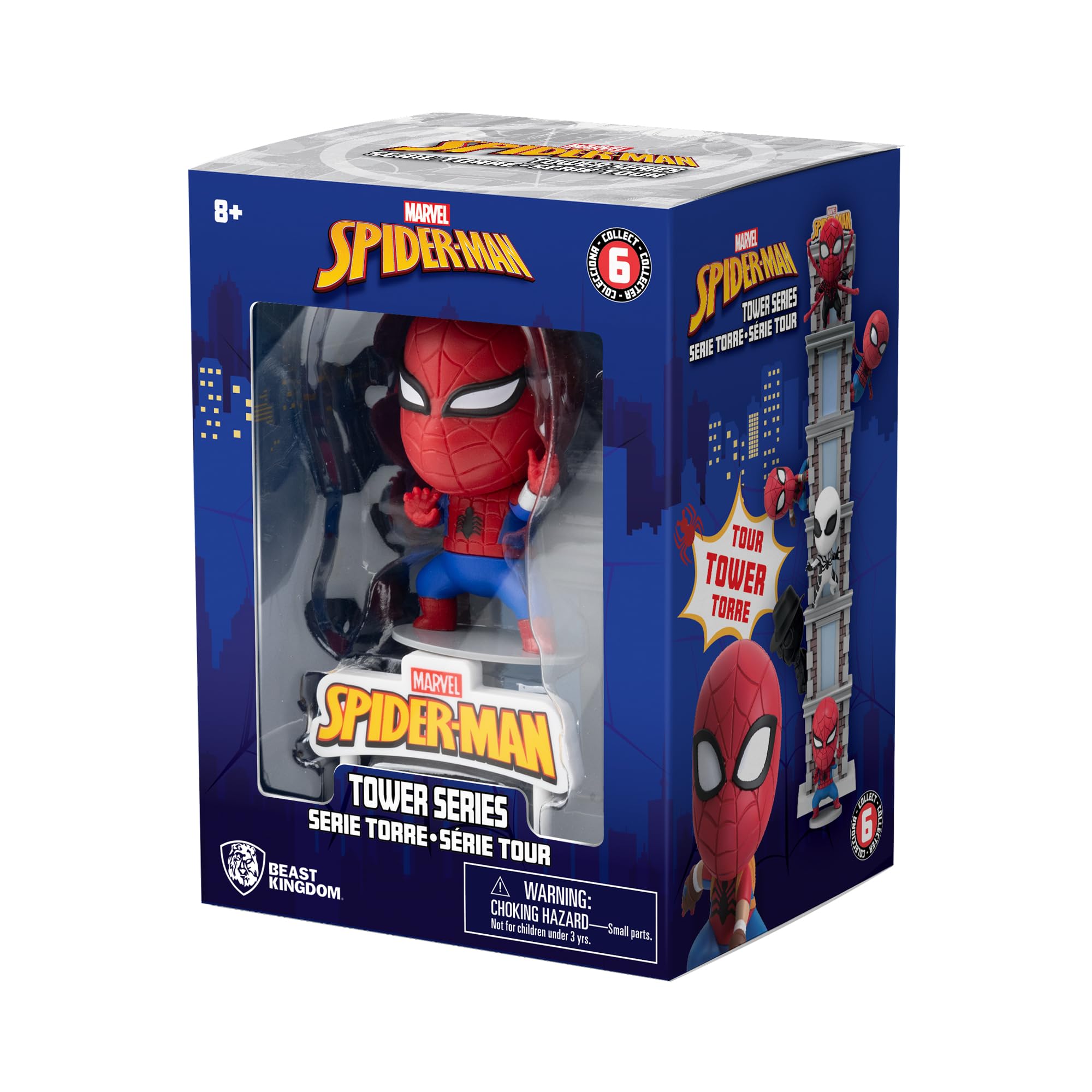 YuMe Japanese Spider-Man 3.8" Mini Figure Collectable in Hero Window Box, Red, 3.8 inches - Image 4