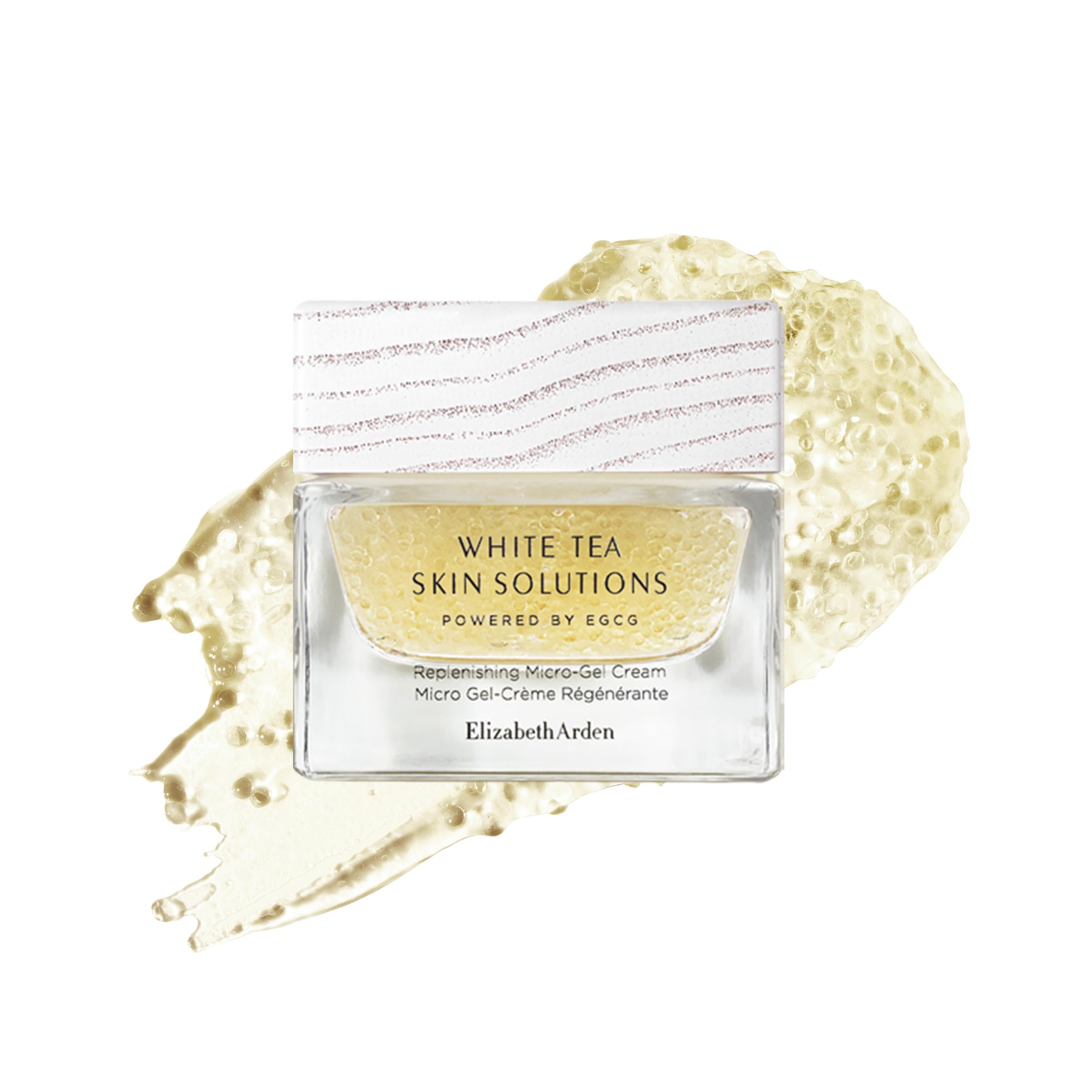 Elizabeth Arden White Tea Skin Solutions, Crème Micro-Gel Régénérante, Anti-âge et Hydratante, texture fraîche et légère, Riche en Huile de Thé Blanc, formule vegan, 50ml