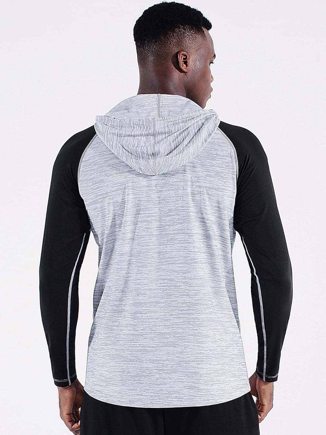 NELEUS Men's Dry Fit Athletic Shirt Workout Running Long Sleeve Shirts with Hoods - Image 4