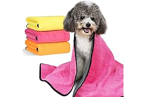 MICOOYO Dog Towels for Quick Drying, Maximum Absorbency Towel for Dog Grooming